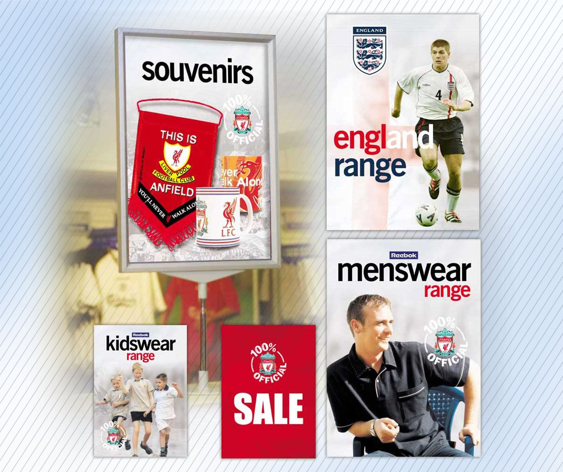 Liverpool FC LFC store graphics